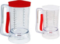Pancake Batter Dispenser - Kid Friendly & Mess Free Cupcake Batter Dispenser with Squeeze Handle for Precise Portion Control, Also Perfect for Waffles, Crepes, Cakes (4 Cup Capacity)