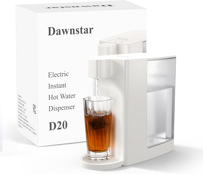 Electric Kettles, D20 Instant Hot Water Dispenser for Quick Boiling & Dispense, Adjustable 3 Temperatures & 5 Water Volume, Removable 0.8 Gallon 100 Ounce Water Tank Capacity, BPA Free