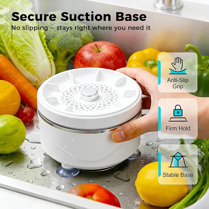 Fruit and Vegetable Washing Machine, 2026 Upgraded Fruit Cleaner Device Waterproof Fruit and Vegetable Purifier Clean Produce with Titanium Electrolysis Purification for Home Kitchen (2)