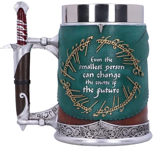 Nemesis Now Lord of the Rings Tankard, Hand-Painted Resin Mug, Officially Licensed Collectible, 15.5cm - Frodo