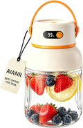 Portable Electric Juicer Cup with Zero Cord Hassle, Cordless USB-C Rechargeable, Leakproof Lid with Sip Spout, High Speed Motor for Smoothies and Shakes for Home Gym Office Travel Outdoor