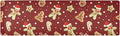 ALAZA Christmas Gingerbread Cookies Trivet Table Runner 40 Inches Long Trivet for Hot Pots and Pans/Hot Dishes,Table Protector Heat Up to 230F, Decorative Hot Plates Mat for Kitchen Countertop