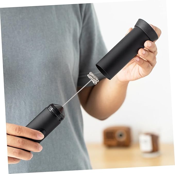 Cabilock Handheld Electric Frother and Mixer Food-grade Whisk for Lattes Cappuccinos and More Convenient Battery Operated Tool for Home Use