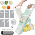 Potato French Fry Cutter, Mandoline Slicer for Kitchen - Vegetable Chopper, Food Slicer with Container, Onion Dicer with Safety Guard - Multi Vegetable Slicer for Healthy Cooking