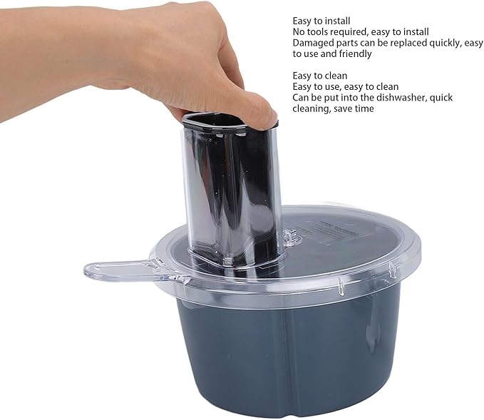 Food Processor Container Cutter Kit, Electric Vegetable Cutter Accessories High Efficiency Vegetable Cutter Attachment for Thermomix TM5 TM6