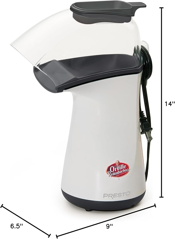 Presto 04821 Orville Redenbacher's Hot Air Popper,1 Liters,White,(Pack of 2)