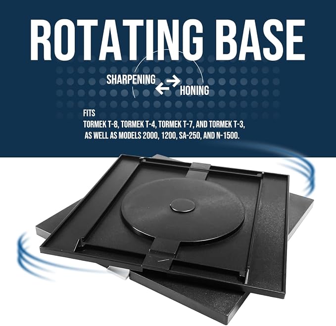 RB-180 Rotating Base for Tormek T-8, T-7, T-4, T-3, S2000, S1200 - Effortless 180° Swivel, Seamless Sharpening & Honing, Perfect Compatibility, Low-Profile Design, No Extra Adapters Needed