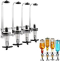 Wall Mounted Liquor Dispenser Revolving Nozzle Drinkware Set Bar Butler Bracket Wine Dispenser Machine Drinking Pourer 30ml by MUGLIO 4 Bottle