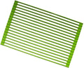 Green Creative Roll-Up Dish Drying Rack Stainless Steel and Silicone Dish Drying Mat Convenient Over The Sink Foldable Drain Rack - 43x33cm(43 * 33cm)