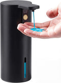 Umimile Electric Dish Soap Dispenser for Kitchen and Bathroom, 2 Mode Liquid Hand Soap Dispenser, 11.8oz Rechargeable with Type-C, IPX7 Waterproof (Black)