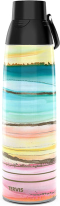 Tervis Venture Water Bottle Inkreel - Colorburst Triple Insulated Tumbler Travel Cup Keeps Drinks Cold & Hot, 36oz, Stainless Steel