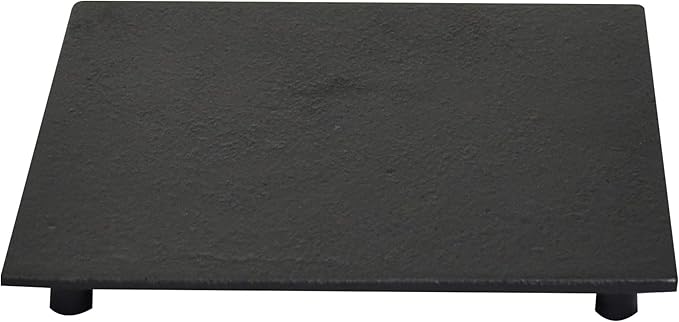 Frieling Ja Cast Iron Trivet, 6.3 Inch Square, Black