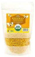 US Organic Beeswax 100% Pure Yellow Pastilles, USDA Certified, for DIY Candle, Lip Balm, Body Cream, Lotion, Deodorant, Crayon, and Many More uses. 16 oz (Large)
