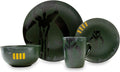 Star Wars Boba Fett Mandalorian Dinnerware Dining Set | Official Star Wars Collectible Stoneware Display | Includes Plates, Bowl, And Mug | 4-Piece Set