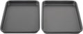 GoodCook Everyday Toaster Oven Mini Baking Sheets Set of 2 Set of 2 Heavy-Gauge Steel Baking Pans with Scratch-Resistant Nonstick, 9 x 6.2-Inch, Gray