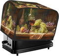 Red Wine Grapes Modern Toaster Cover 2 Slice Dust and Fingerprint Protection Toaster Bread Maker Covers Washable Kitchen Small Appliance Covers for Kitchen Accessories Decor Bakeware Women Gift