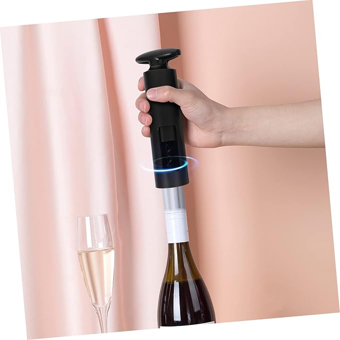 6-Piece Wine Accessories Set Includes Rotary Bottle Opener Vacuum Wine Stoppers Pourer and Foil Cutter for Home Entertaining and Lovers
