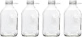 The Dairy Shoppe Glass Milk Bottle, Heavy Glass with 48 mm Extra Lid, Creamery Style (64 oz/4 pk, Half Gallon)