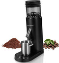 Coffee Grinder Electric, Rechargeable Cordless Stainless Steel Conical Burr Coffee Bean Grinder with Air Blower, 60 Grind Settings, Anti-Static, Compact & Quiet for Home, Office, Camping Use