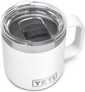 YETI Rambler 10 oz Stackable Mug, Vacuum Insulated, Stainless Steel with MagSlider Lid, White