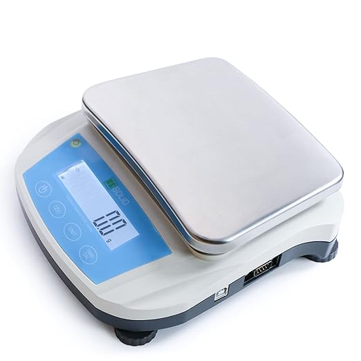 U.S. Solid 0.1g Electronic Precision Balance Lab Digital Balance Scale, RS232 & USB Interface, AC100V-240V & DC4x1.5V, 19 Measurement Units (3kg)