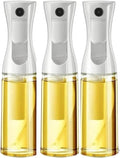 Oil Sprayer, 2PCS 200/300/500ml Oil Sprayer Bottle Kitchen Cooking Dispenser Fitness Fat Loss Camping BBQ Vinegar Sauce,for Kitchen, Air Fryer(200ml white-3pcs)