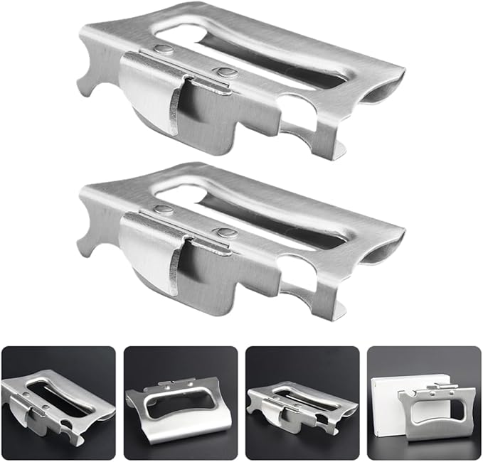 2pcs Stainless Steel Can Opener Ergonomic Handheld Tool for Effortless Lid Removal for Cans and Bottles Compact and Design for Home and Camping Use