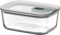 Mepal - Glass Food Container EasyClip - Container with lid & sliding closure - Meal prep boxen - Suitable for microwave, steam oven and oven - Airtight - 700 ml - Nordic sage