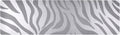 2 in 1 Table Runner Trivet for Hot Pots and Pans Heat Resistant Non Slip Waterproof 39 x 12 Inch Decorative Table Protector for Kitchen Countertop Light Silvery Zebra Print