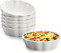 Mini Baking Dish Set, 12 oz Ramekins for Oven, Small Casserole Dishes, Individual Ceramic Baking Dishes for Creme Brulee, Pot Pie, Dessert & Lasagna, Oven Safe, Set of 6