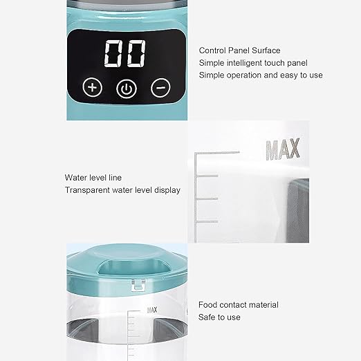 Hydrogen Water Pitcher 1.5L with SPE PEM Technology LED Touch Display High Borosilicate Glass for Immunity and Metabolism, Hydrogen Rich Water Maker Machine
