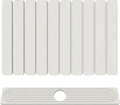 Stone Drying Mat for Kitchen Counter, 24"x16" Water Absorbing Dish Drying Mat with 24"x4" Faucet Mat for Kitchen Sink, Diatomaceous Earth Quick Dry Stone Mats for Dishes Bottles Cups (Off White)