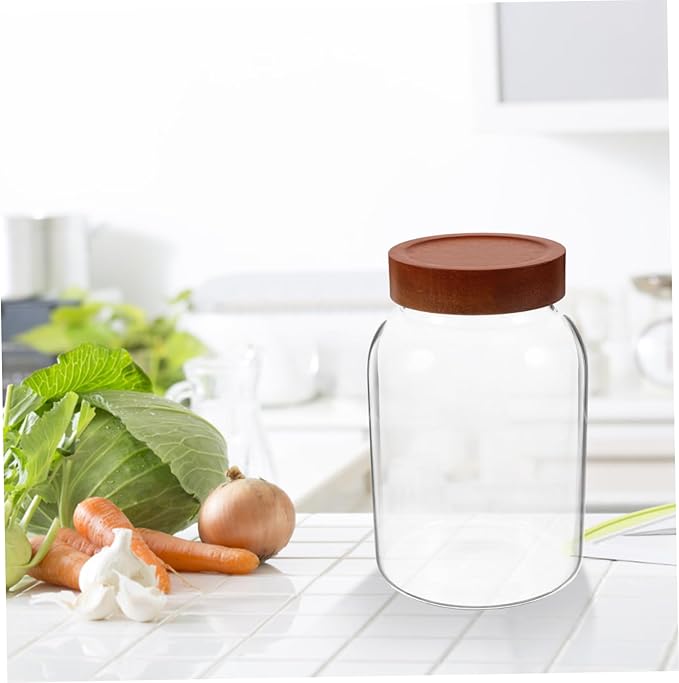 Borosilicate Glass Storage Jar Meal Prep Jars Sealed Lids for Coffee Tea Sugar