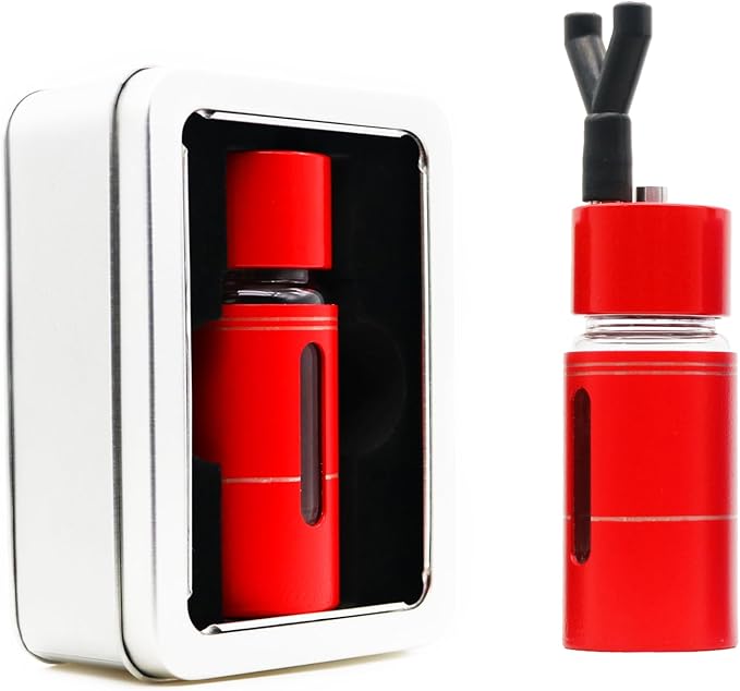 Poppers bottle, Leakproof Inhaler Bottle, Aroma Inhaler Bottle, Empty Bottle No Liquid Inside (Red)