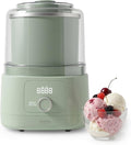 Martha Stewart Ice Cream Maker, 2 Quart Double-Insulated Freezer Bowl, Sorbet & Frozen Yogurt, Ready in 20 Minutes, Mix-Ins Chute, Easy to Clean, Honeydew Green