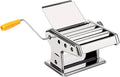 Pasta Maker Machine, 9 Adjustable Thickness Settings, 3 Adjustable Widths, 2-in-1 Noodles Maker with Rollers and Cutter, Perfect for Spaghetti, Fettuccini, Lasagna or Dumpling Skin,Silver