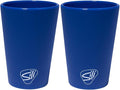Silipint 1.5oz Silicone Shot Glasses – Pack of 2 Unbreakable, BPA-Free, Non-Toxic, Dishwasher & Freezer Safe Cups – Colored Shot Glasses for Cold Beverages, Cocktails, Travel, Party (Classic Blue)
