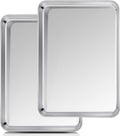 TeamFar Baking Sheet, 20’’×14’’×1’’, Cookie Sheet Half Sheet Baking Pans Stainless Steel, Non Toxic & Healthy, Heavy Duty & Thick Gauge, Mirror Finish & Dishwasher Safe - 2 Piece
