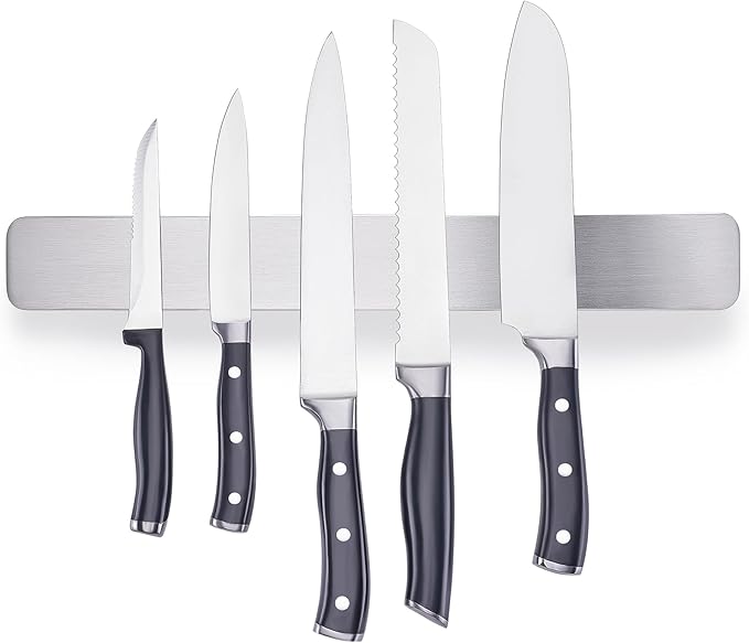 ENOKING 15.9 Inch Magnetic Knife Strip - Knife Holder for Wall & Refrigerator - High Stability Screw-Mount Design, Professional Kitchen Utensil Organizer