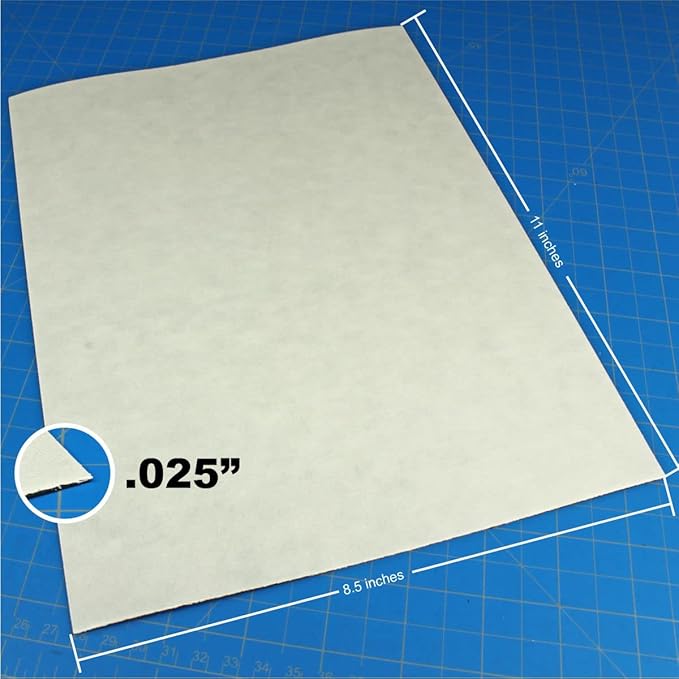LITKO Flexible Steel Vinyl Magnetically-Receptive Sheet | 3 Pack, 0.025in Thick | Letter Size 8.5x11 inch | Adhesive Backed Peel and Stick | Magnetic Miniatures Storage