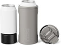 BrüMate Hopsulator Trio 3-in-1 Insulated Can Cooler for 12oz / 16oz Cans + 100% Leak Proof Tumbler with Lid | Insulated for Beer, Soda, and Energy Drinks