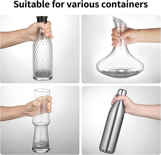 1500 PCS Metal Cleaning Beads Reusable Decanter Beads for Glass Bottles, 304 Stainless Steel Water Bottle Cleaner Balls 3mm Wine Glass Cleaning Beads for Decanters Vases Carafes, Wine Accessories