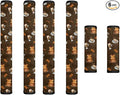 Refrigerator Door Handle Covers Set of 6 Neoprene Kitchen Appliance Handle Anti-Dust Protector for Fridge Microwave Kitchen Cabinet Stove Dishwasher, Coffee Pattern Brown