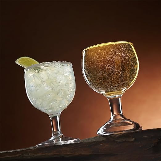 G.E.T. GOB-20-1-SAN-CL Shatterproof Heavy-Duty Plastic Margarita Beer Schooner (Case of 12)