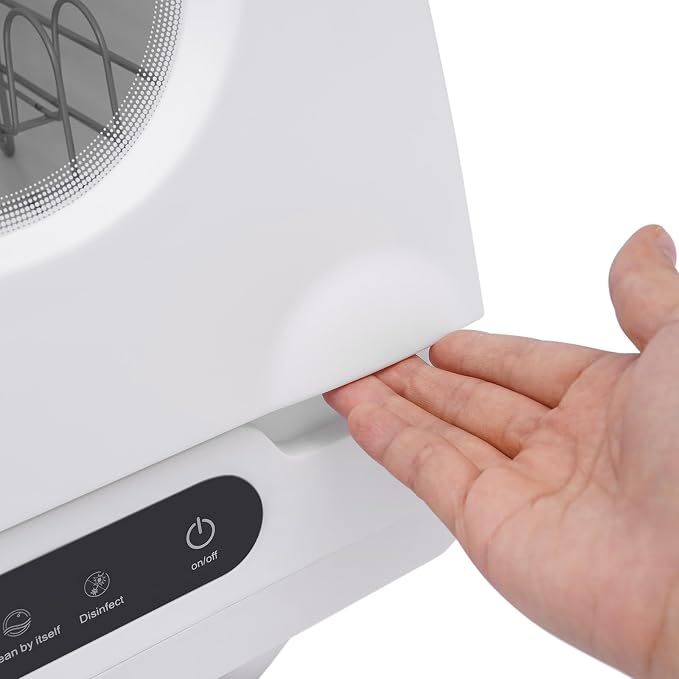 800W Portable Countertop Dishwashers, 6-Sets 5 Washing Programs Desktop Non Installation Dishwasher Compact Dishwasher Household Mini Dishwashers w/1.32GAL Water Tank for Home Small Apartments RVs