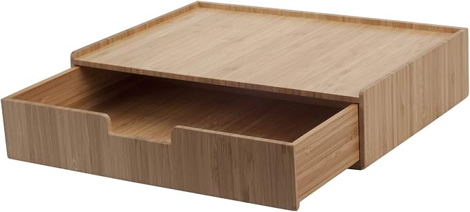 Bamboo Drawer Organizer to hold Single-serve coffee pods, Coffee, Tea, & Espresso Pods, Condiments and Accessories, Perfect for Kitchens & Office Break Rooms