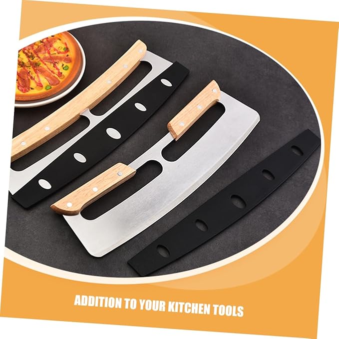 OUNONA 10Pcs Blade Knife Tip Covers for Pizza Cutters Half Round Edge Guard Sheath for Cutting for Camping Bbq Picnic Kitchen Accessories