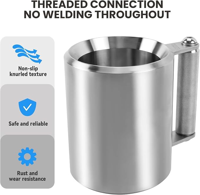 WITO Coffee Mug 26LB,500ML,Dumbbell 12KG,Stainless Steel Cups,Overweight Dumbbell Fitness Sports Water Cup,Gym Workout Coffee Enthusiast Gift,Prank Gift (26LB - 500ML)