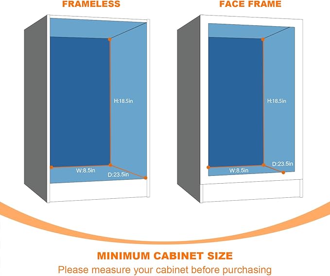 Narrow Pull Out Cabinet Organizer - 7" W x 21" D, 2-Tier Kitchen Cabinet Drawer Slide Out Shelves, Chrome