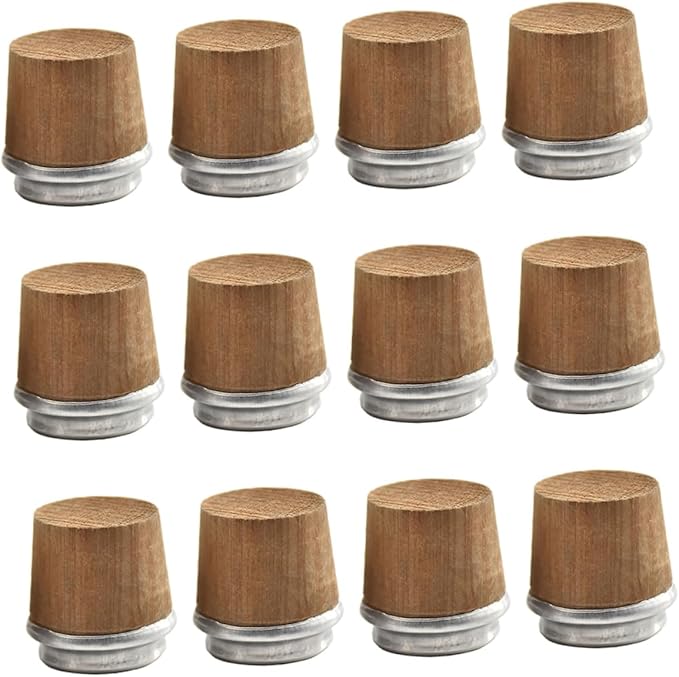 PRETYZOOM 12pcs Replacement Cork Stoppers for Vacuum Bottles Wood Bottle Plugs for Insulated Kettles Sealed and Easy to Clean